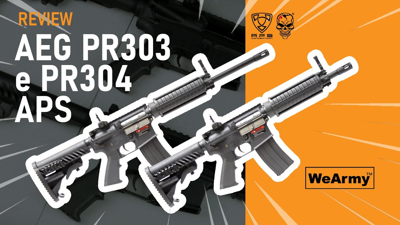 Review dos Rifles M4 APS - Modelos PR303 e PR304 - Série WeArmy Reviews