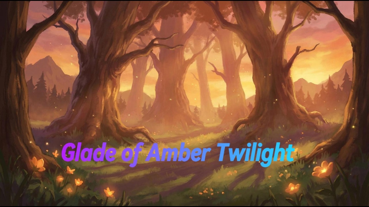 Glade of Amber Twilight | Relaxing, Sleep, Meditation, Stress relief and emotional balance.