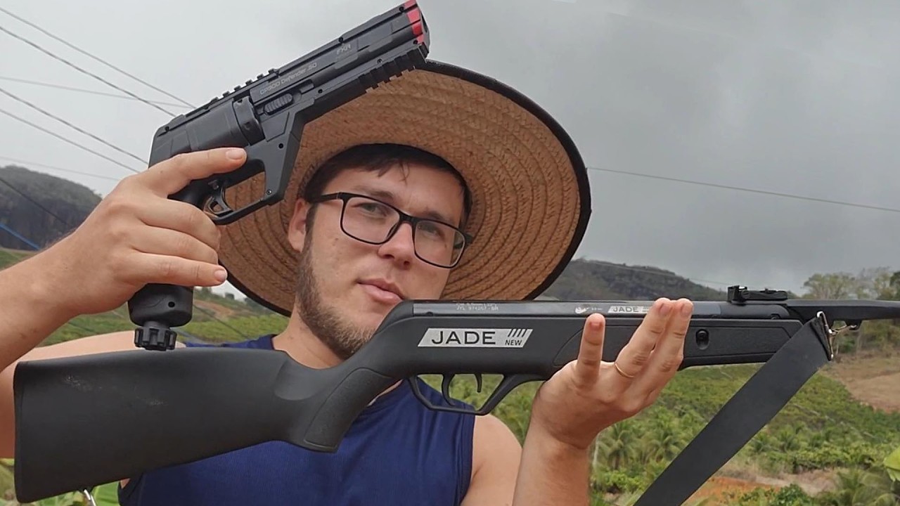 Rev0lver .50 vs Car4bina de pressão! Qual é melhor para defender sua casa? Artemis cp300