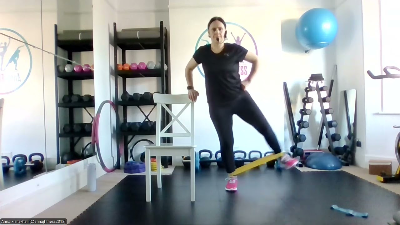 Bodyweight/ resistance band workout - seated or standing