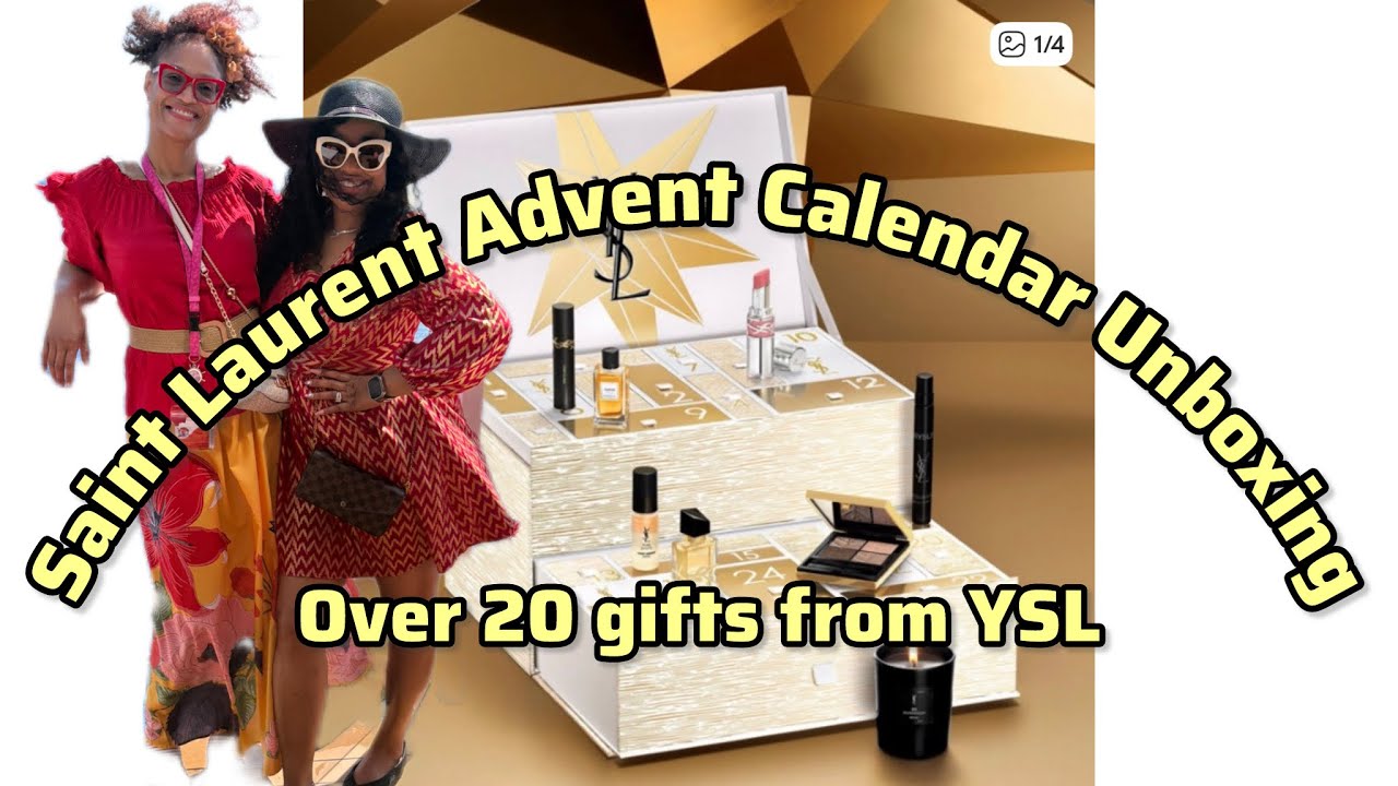Адвент-календарь Saint Laurent на 2025 год — Скрытые подарки и сюрпризы вместе с моей сестрой! #s...