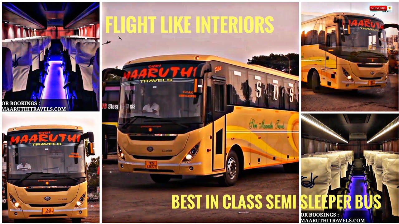 SHRI MARUTHI TRAVELS-CHENNAI TO DHARMAPURI-LUXURIOUS BUS-2+2 SEMISLEEPER- MG LEERAZ-TAMIL BUS REVIEW