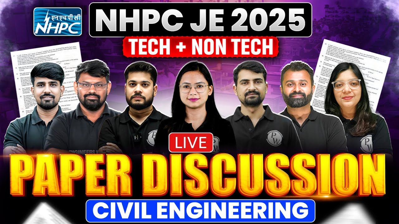 NHPC JE 2025 Civil Paper Analysis 🔥 | NHPC JE 2025 Complete Paper Solution | Engineers Wallah