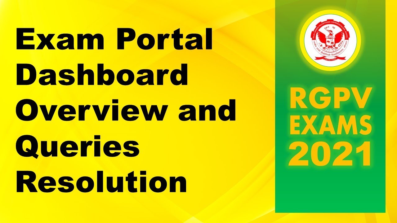 Online Exam - FAQs || RGPV Exams 2021