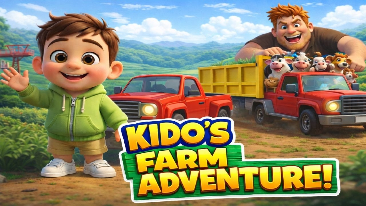 Kido & McDonald Farm Adventure Song | Fun Animal Market Story for Kids | Nursery Rhyme