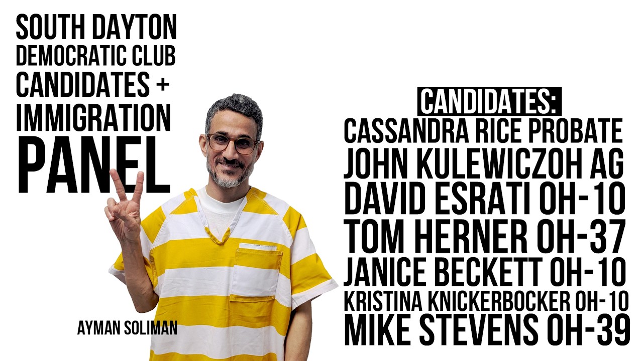 South Dayton Democratic Club 24 Feb 2026 meeting. Candidates+ Immigration Forum