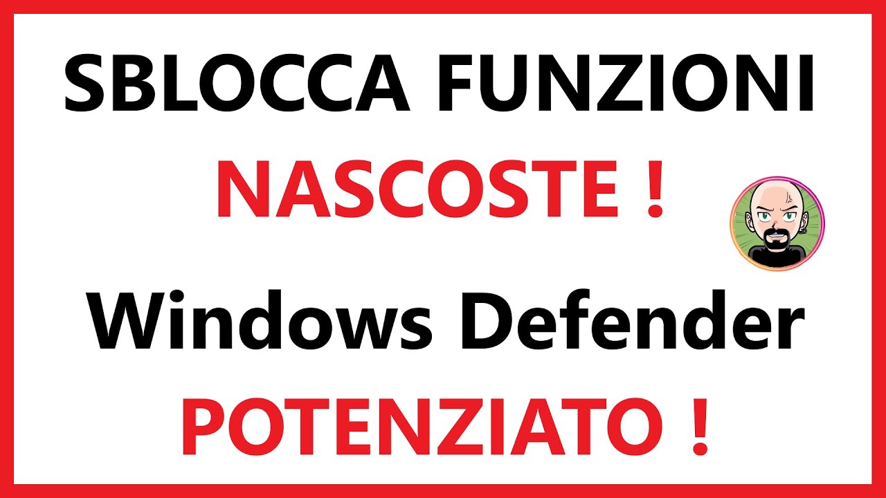 🛡️ POTENZIARE Windows DEFENDER con pochi CLICK 💡 FUNZIONI NASCOSTE
