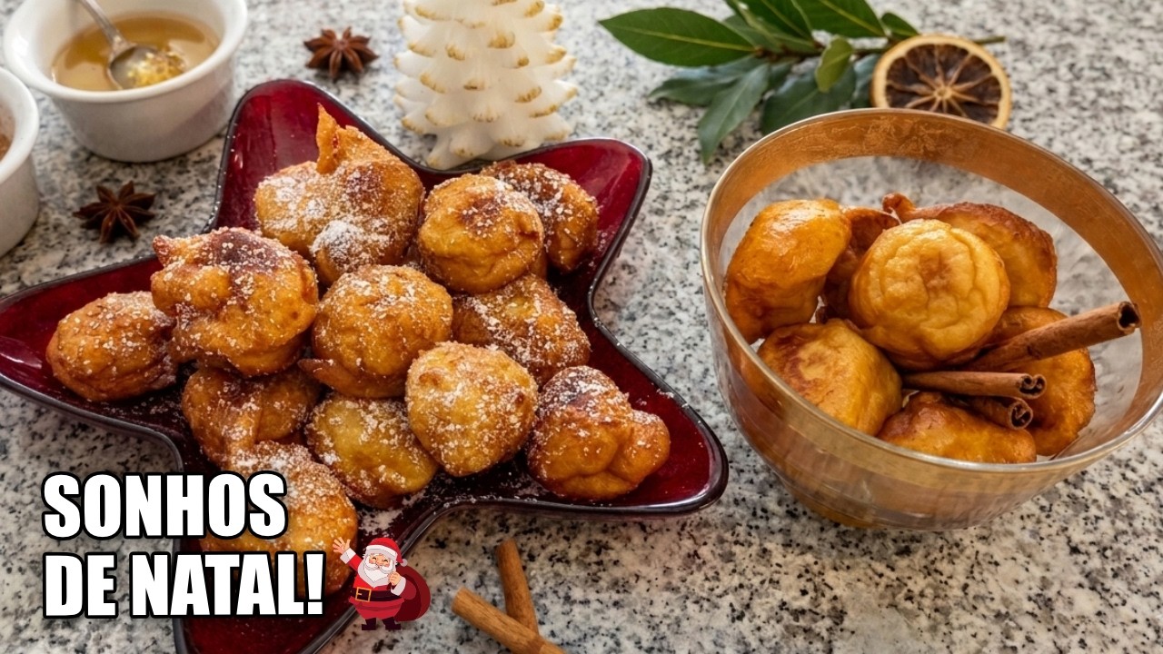 Sonhos de Natal: Doces Tradicionais Portugueses | Sobremesa Perfeita para o Natal!