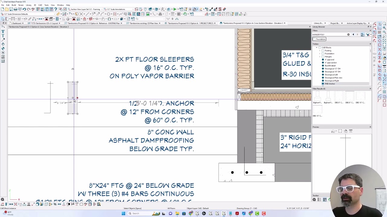 CAD Block Insertion Point | Chief Architect