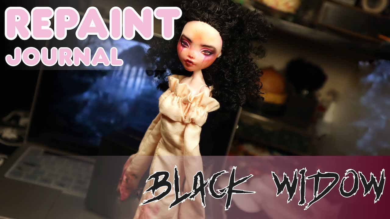 Doll repaint: Black Widow