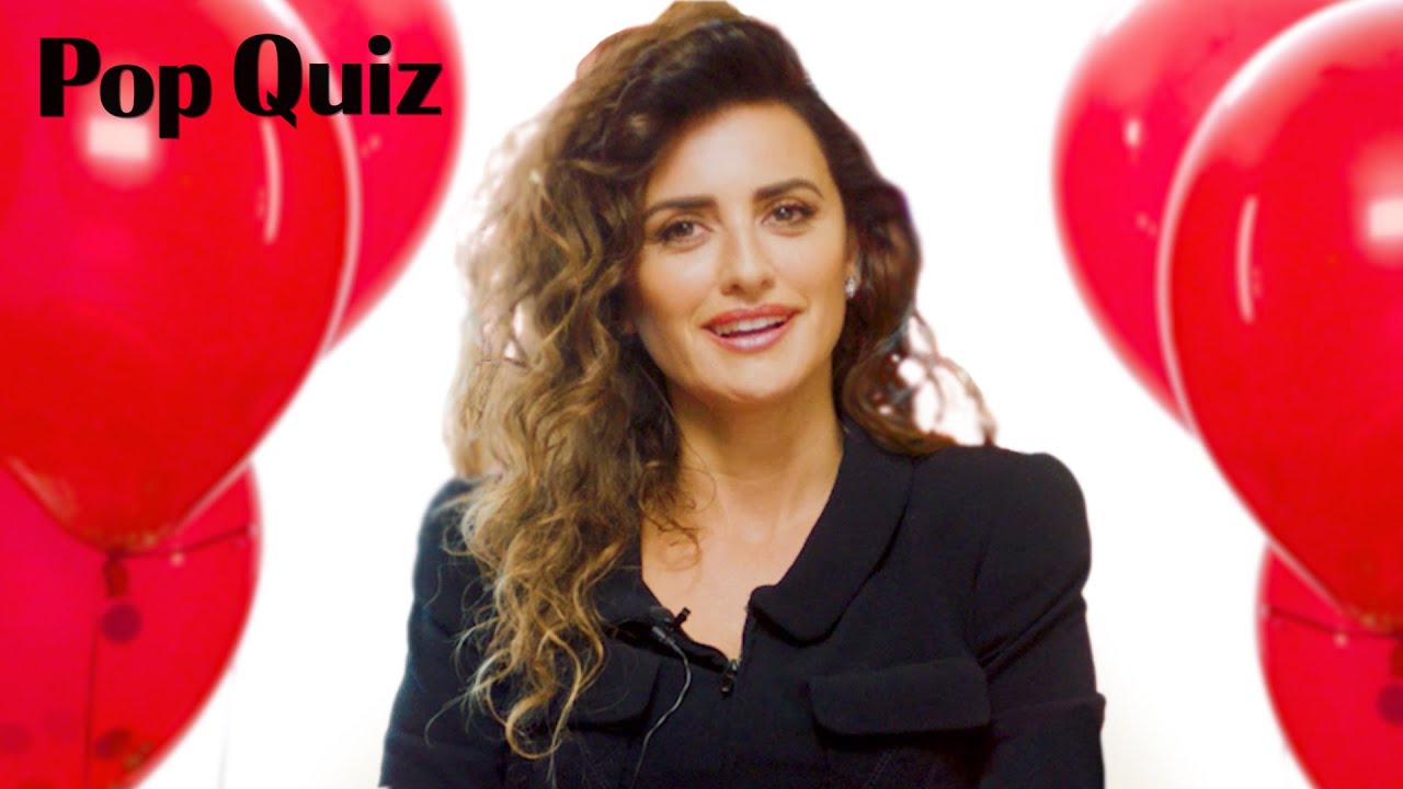 Pen&eacute;lope Cruz Plays a Game of Pop Quiz | Marie Claire