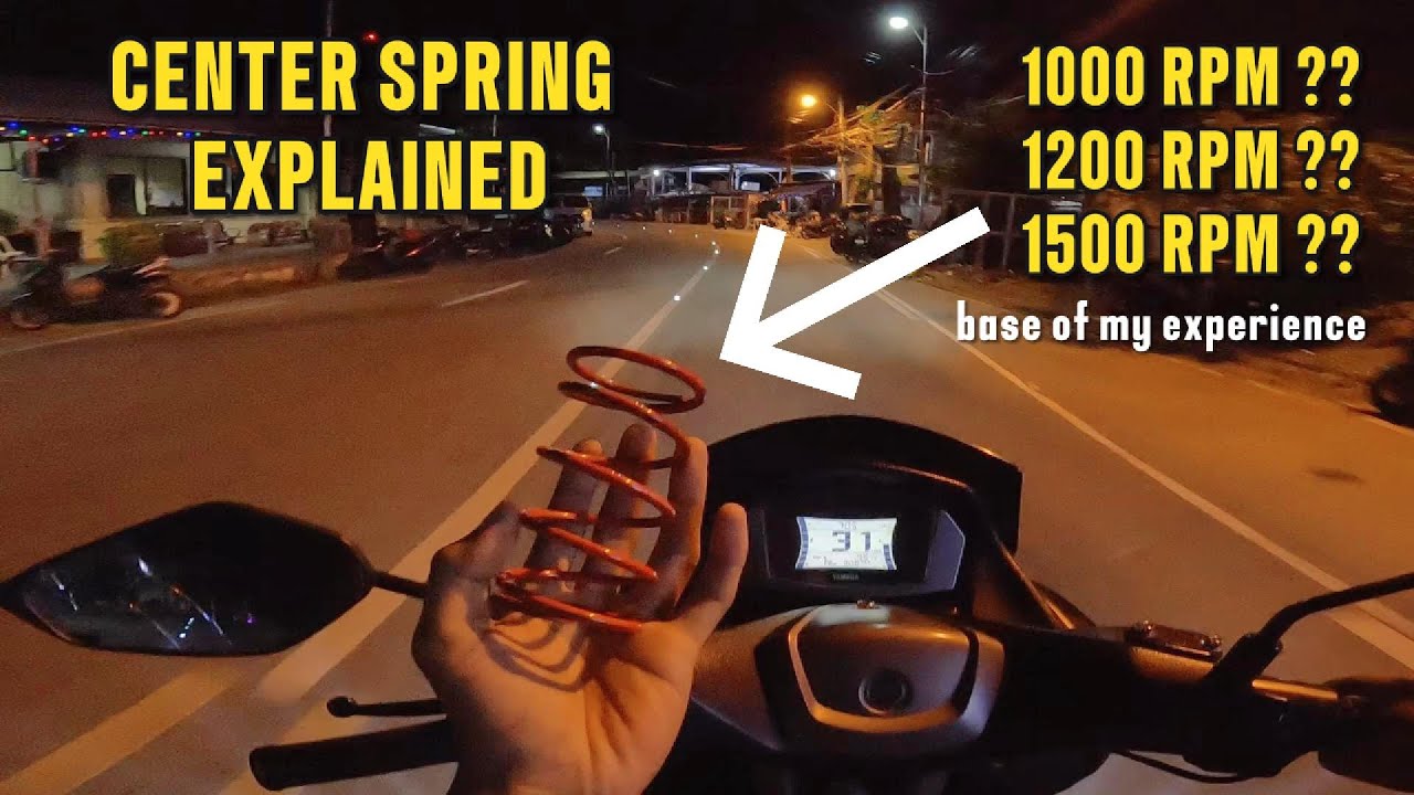 CENTER SPRING RPM EXPLAINED / nmax v2