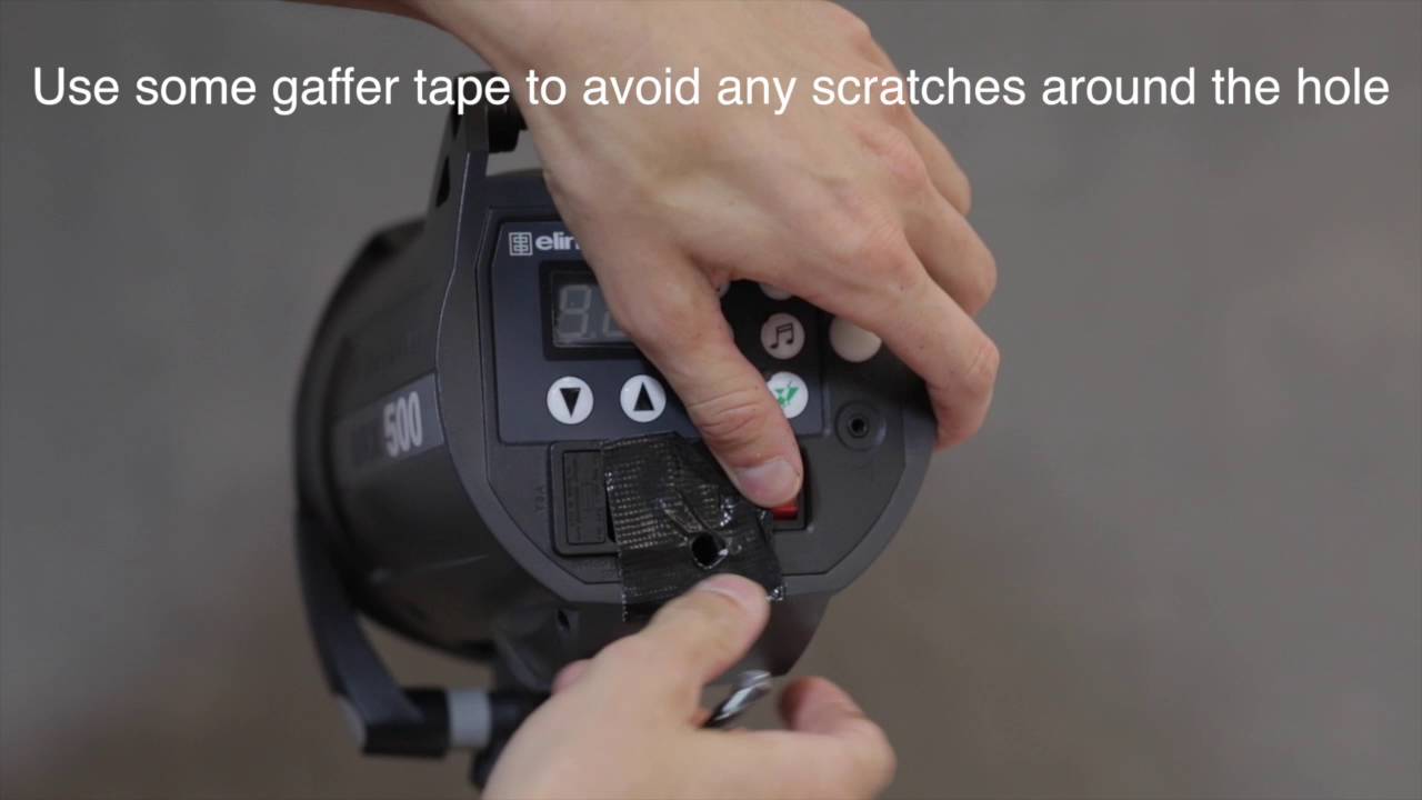 Modify your Elinchrom's center hole