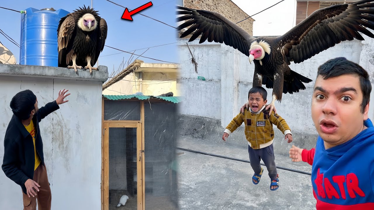 Setup Pr Vulture Aa Gya 😨 Bacha Ko Le Gya 😱