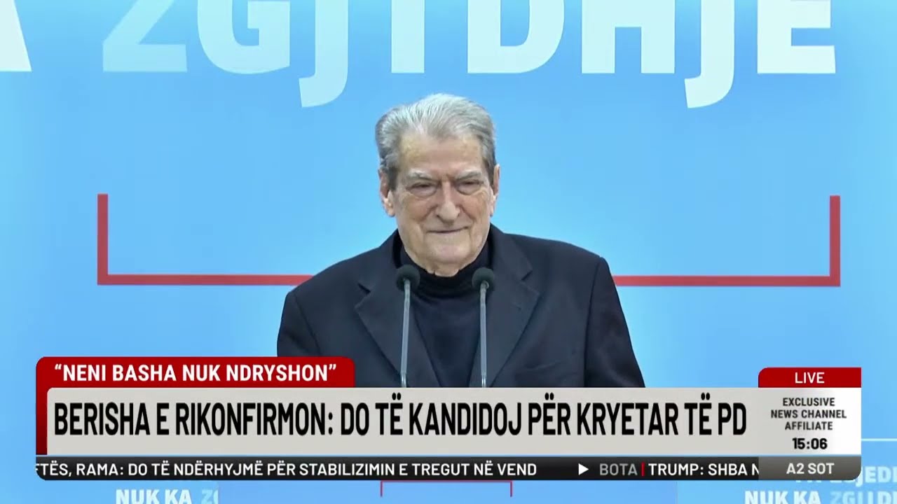“Neni Basha nuk ndryshon”, Berisha e rikonfirmon: Do të kandidoj për kryetar të PD-së