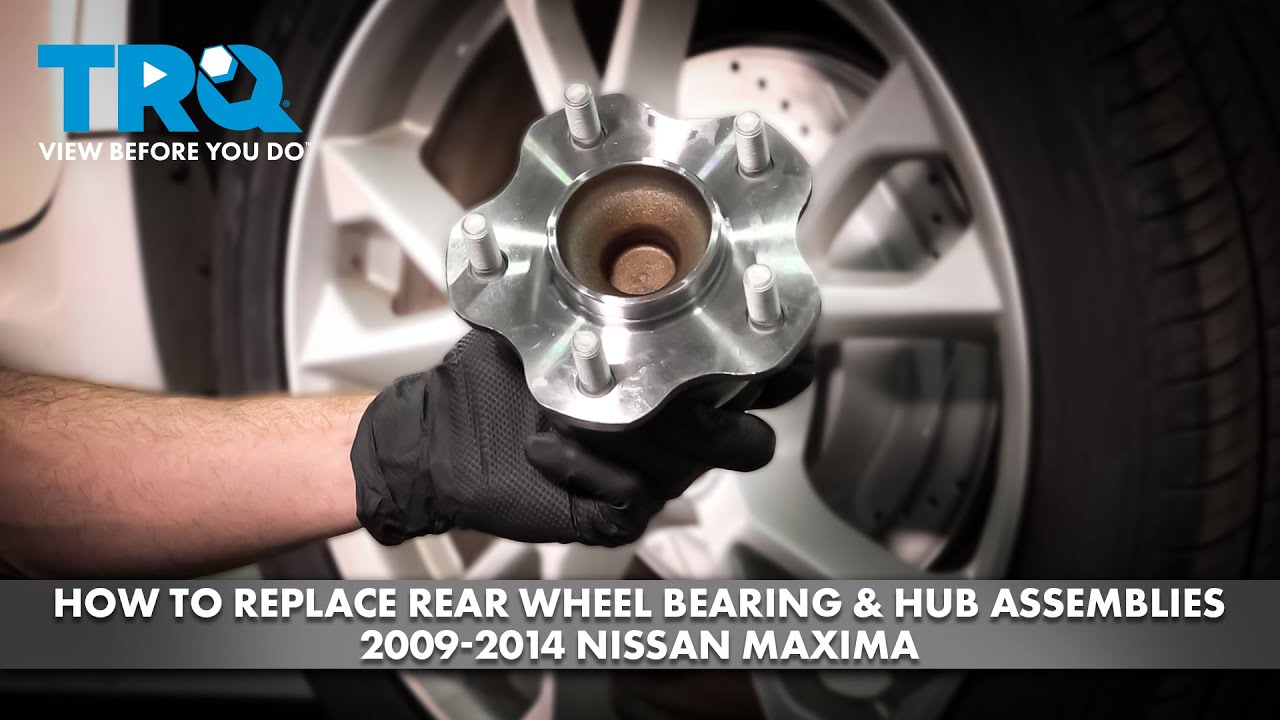 Как заменить подшипник задней ступицы и ступицу в сборе на Nissan Maxima (3,5 л V6) 2009–2014 гг.
