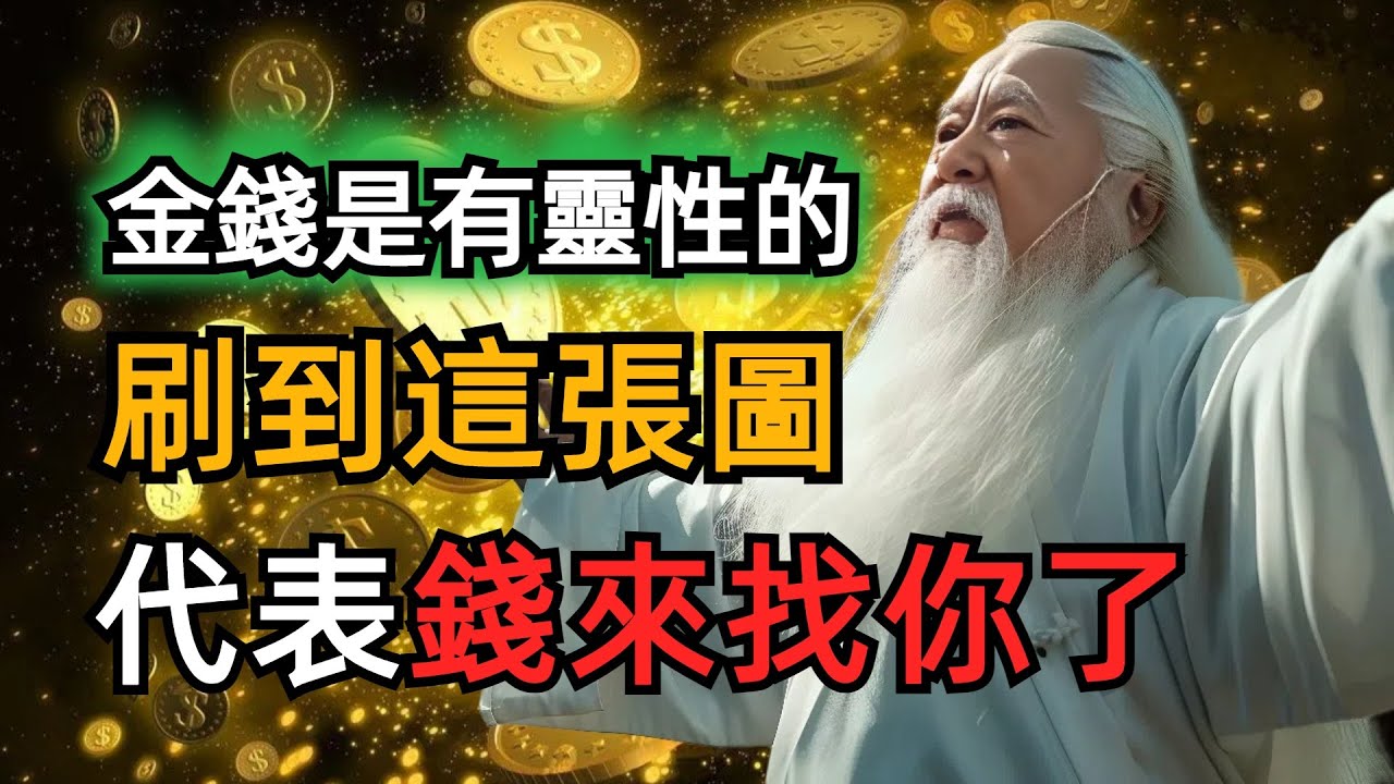 金錢是有靈性的，你越懂她，她越找你！當你刷到了這張圖，如果選擇視而不見，小心以後錢不再上門找你。