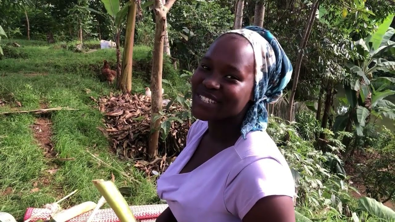 How to prepare matooke in banana leave in the village in 2026