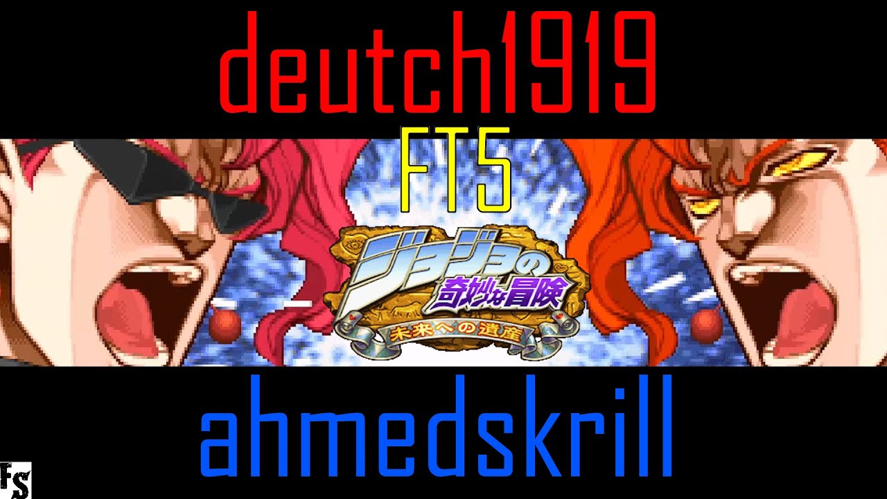 JJBA: Heritage for the Future - deutch1919 [New Kakyoin] v ahmedskrill [Rubber Soul] (Fightcade FT5)