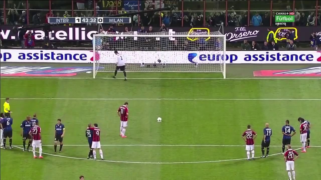 Zlatan Ibrahimović Penalty Goal vs J&uacute;lio C&eacute;sar | Inter vs Milan (1-1)