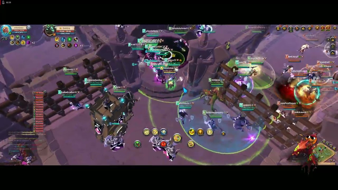 POV EXALTADO DIES-IRAE VS MAMMUT - ALBION ONLINE ZVZ defensivo tu poti