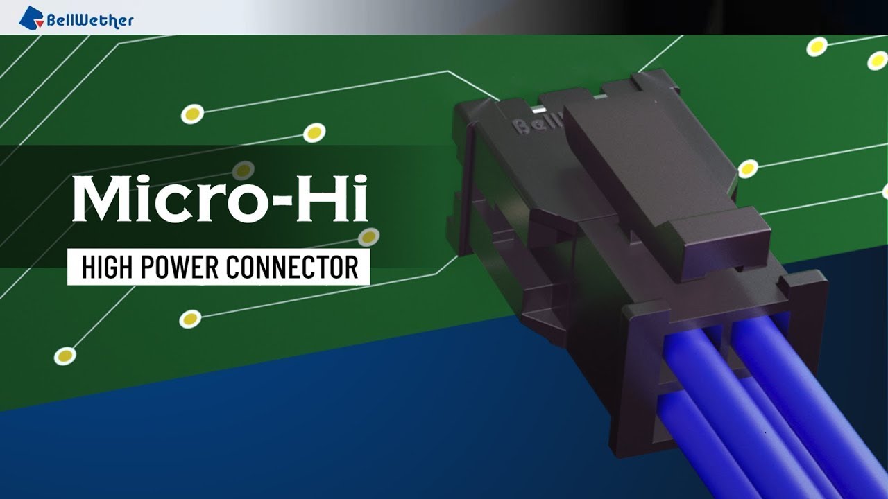 Micro-Hi 高电流&高密度连接器_100%防呆框口设计