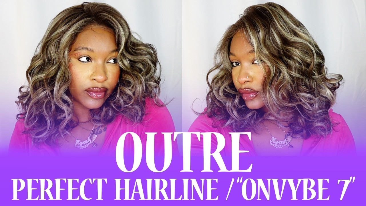 Парик Outre Perfect Hairline On Vybes Glueless HD 13x6 с кружевной передней частью - ONVYBE 7 | E...