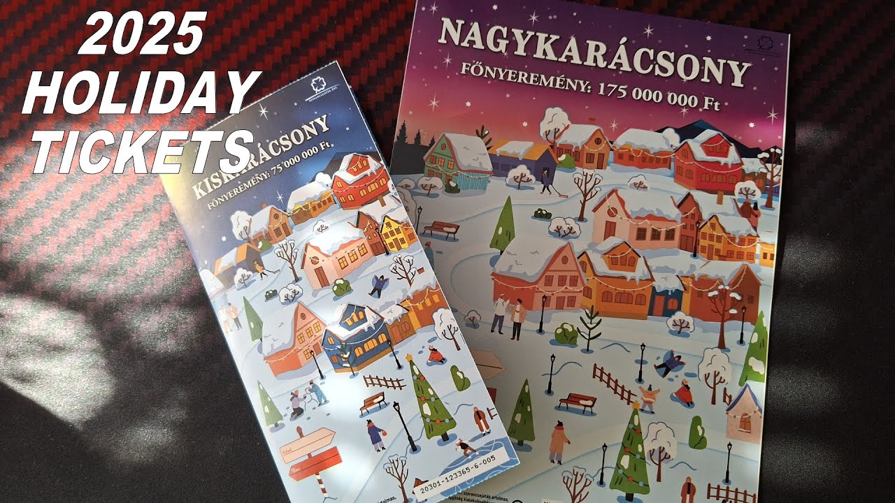2025 Special Holiday Scratcher Tickets from Hungary - Kiskarácsony, Nagykarácsony