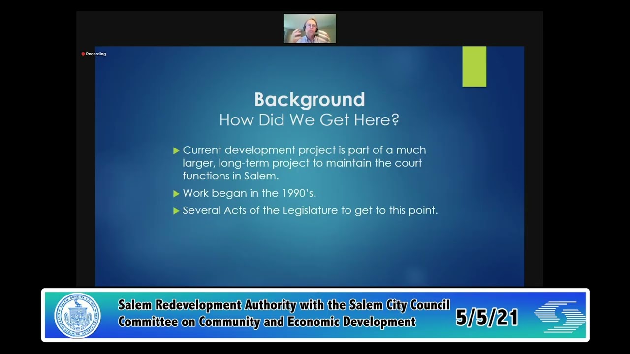 Salem, MA City Council Community and Economic Development and Redevelopment Authority Meeting 5/5/21