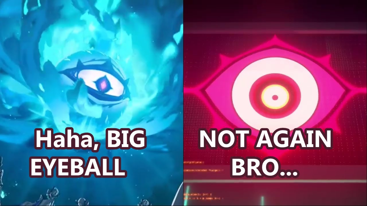 Genshin vs Honkai players reacting to Cirrus (that one giant eyeball)
