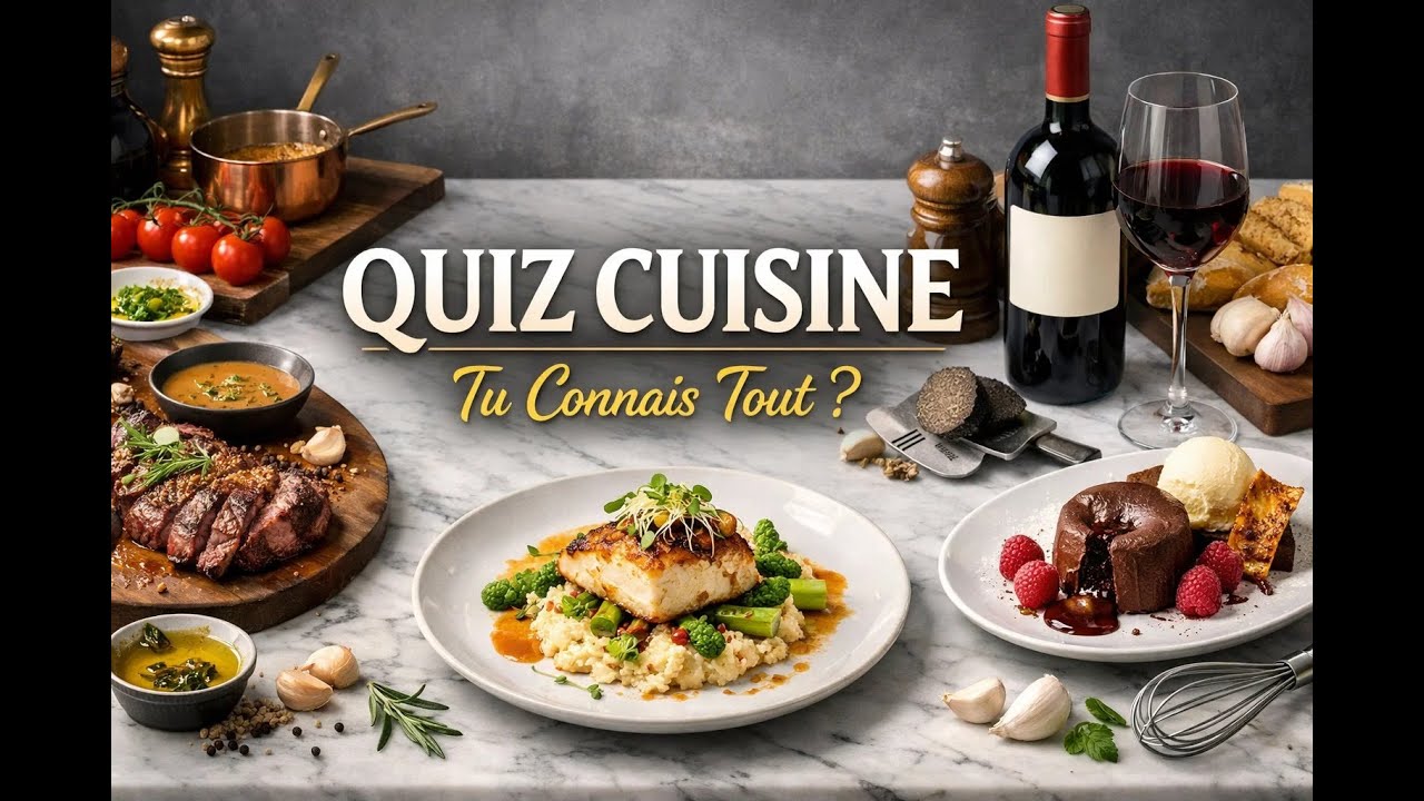 🍷 Quiz Gastronomie pour Adultes - Testez Vos Connaissances Culinaires ! 👨‍🍳