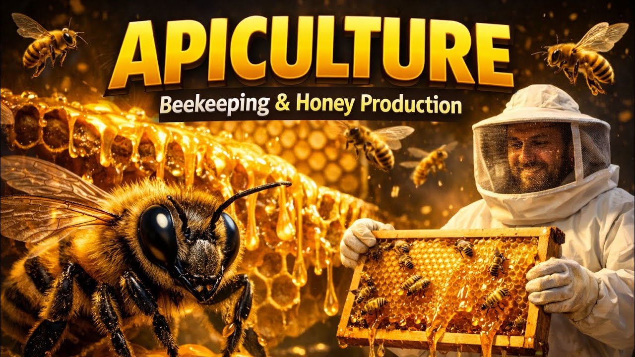 APICULTURE Explained in 17 Minutes| Full Easy Explanation | Honey Bee Species, Products & Management