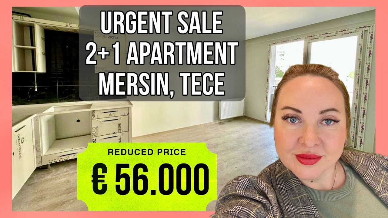 Urgent sale of a 2-bedroom apartment in Mersin for €56,000 🔥