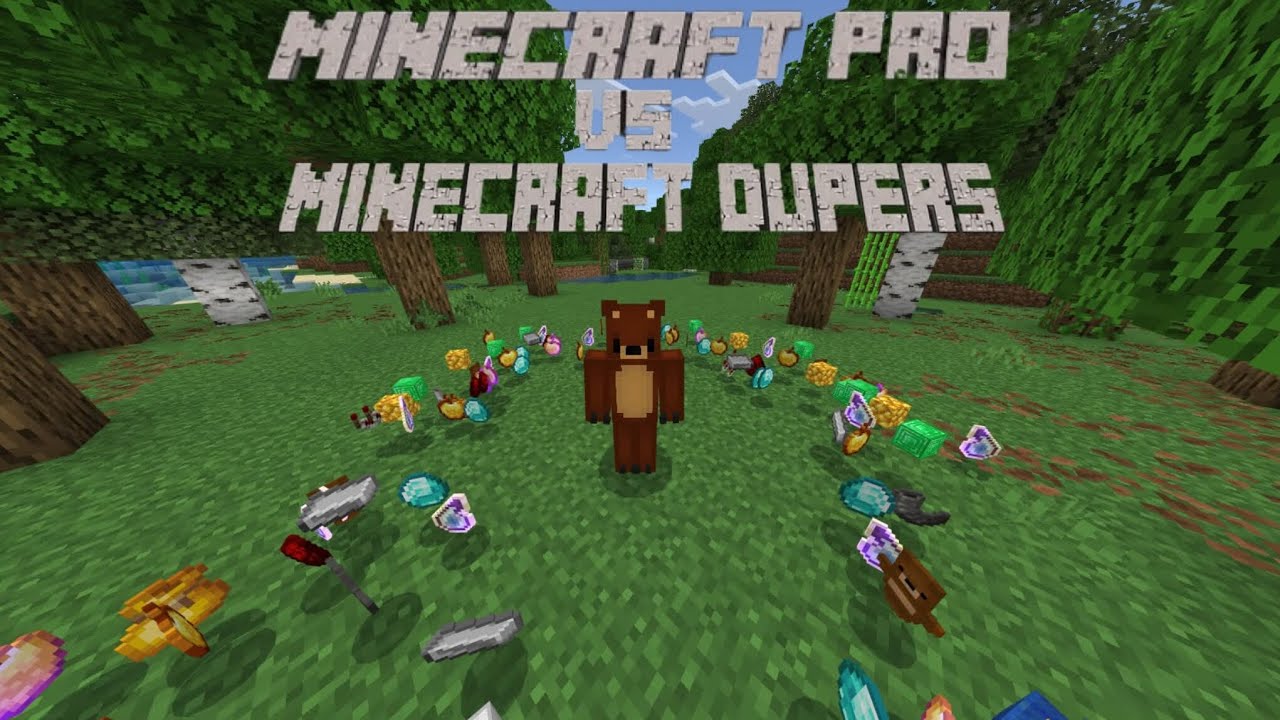 Minecraft Pro VS Minecraft Dupers (Duh Bear Squad SMP)