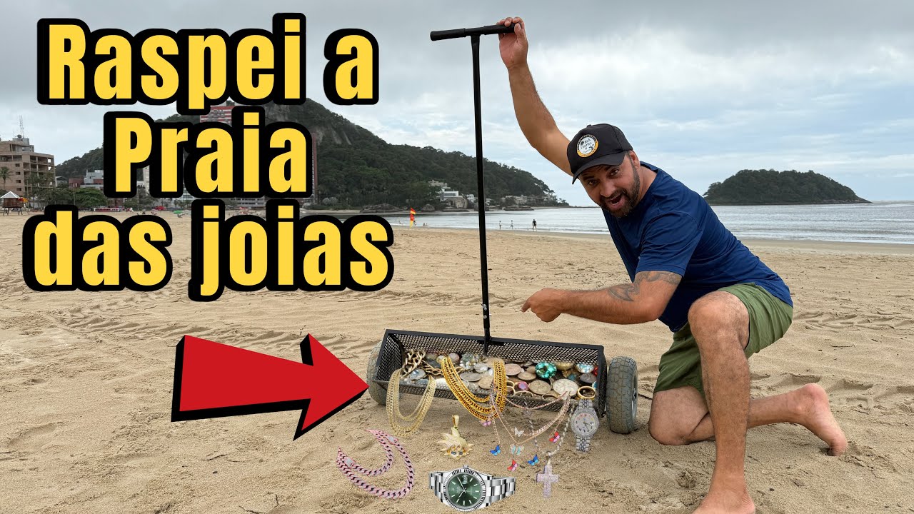 Lucrei com joias que foram perdidas na praia 