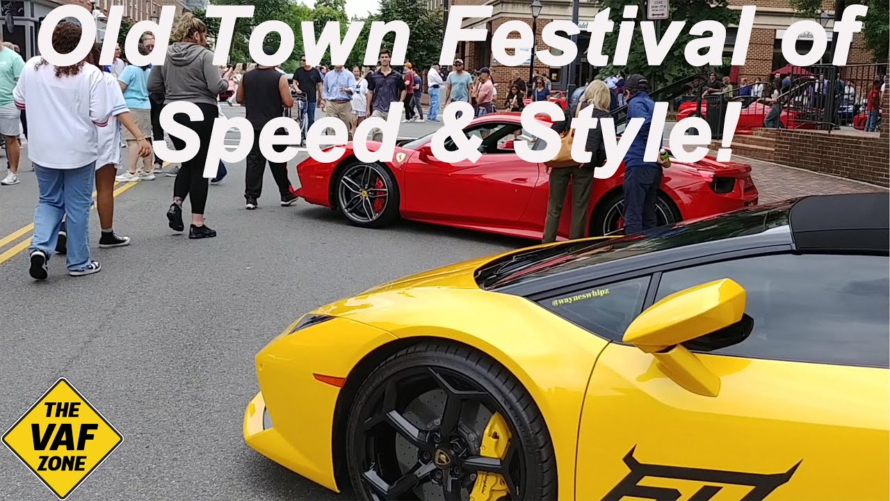 Huge Car Show! Old Town Alexandria, VA Speed and Style Show. Exotics, Muscle Cars, Sports cars, Etc.