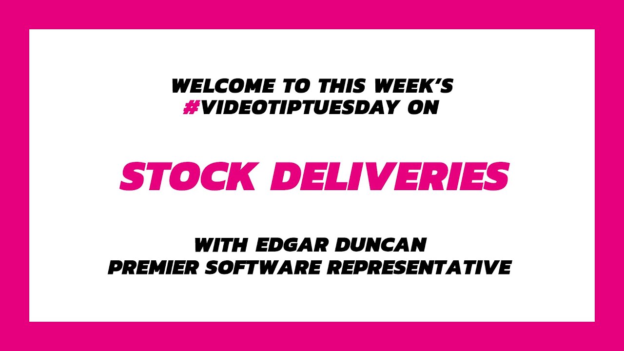 Salon Tips - Stock Deliveries