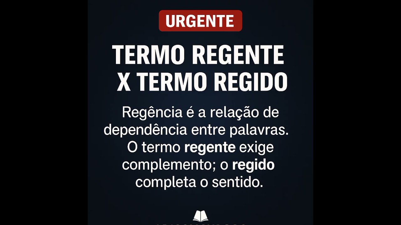 TERMO REGENTE X TERMO REGIDO