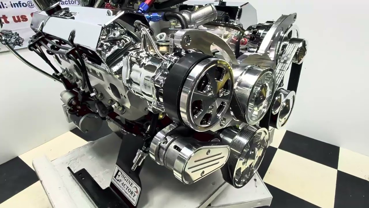 383 Chevy/475 HP AFR Heads/Rollin Thunder ⚡ Roller cam / Polished Wraptor pulley kit 