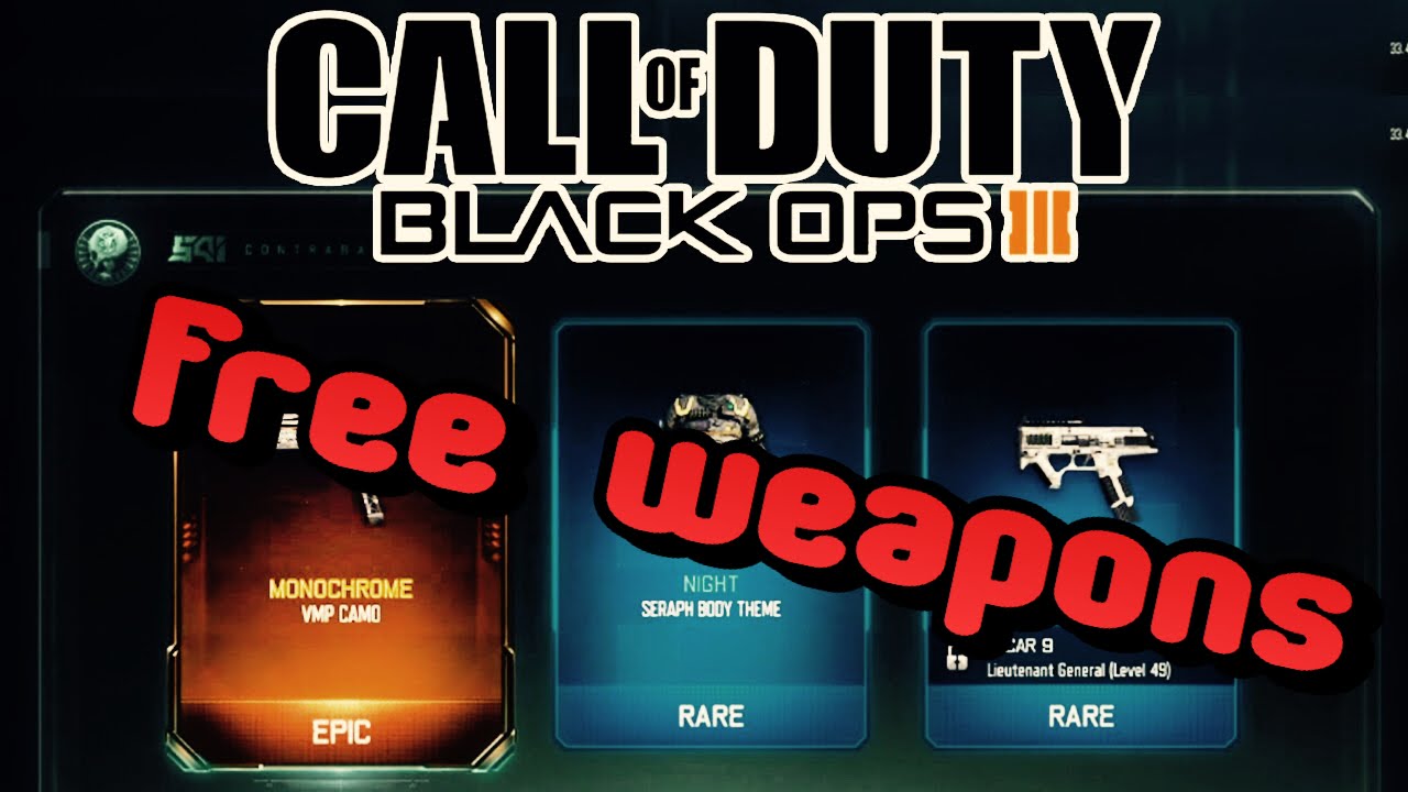 FREE Black market Weapons!! (Call of Duty&reg;: Black Ops III)