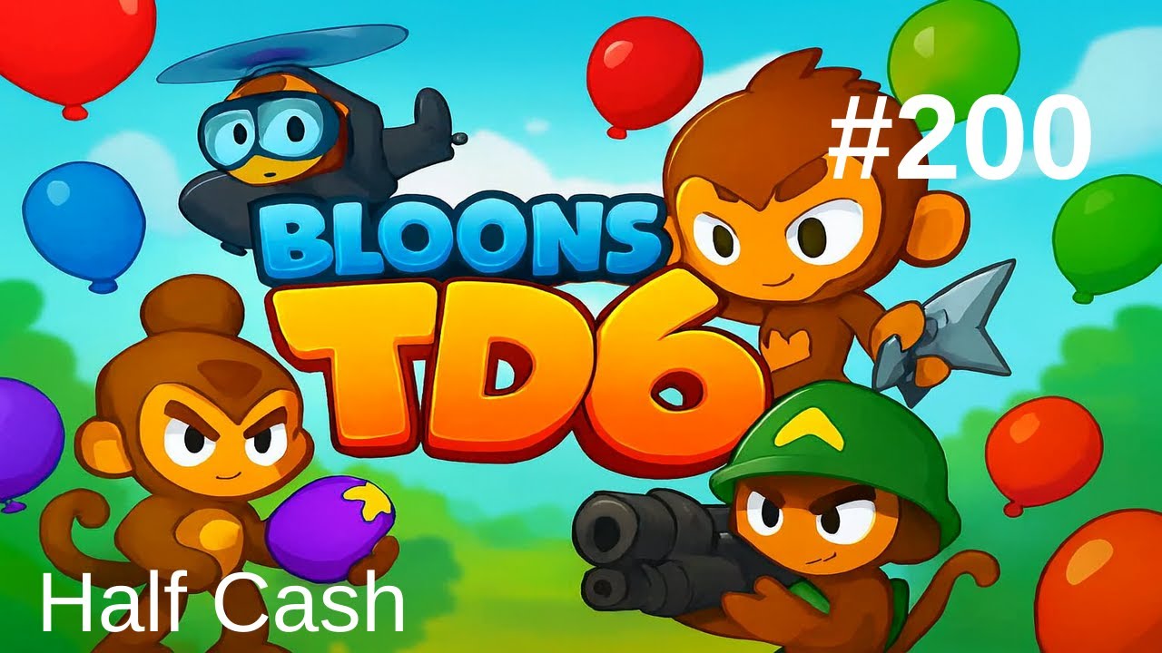 Bloons TD 6 No Commentary Gameplay( Three Mines 'Round -Hard- Half Cash ) EP-200