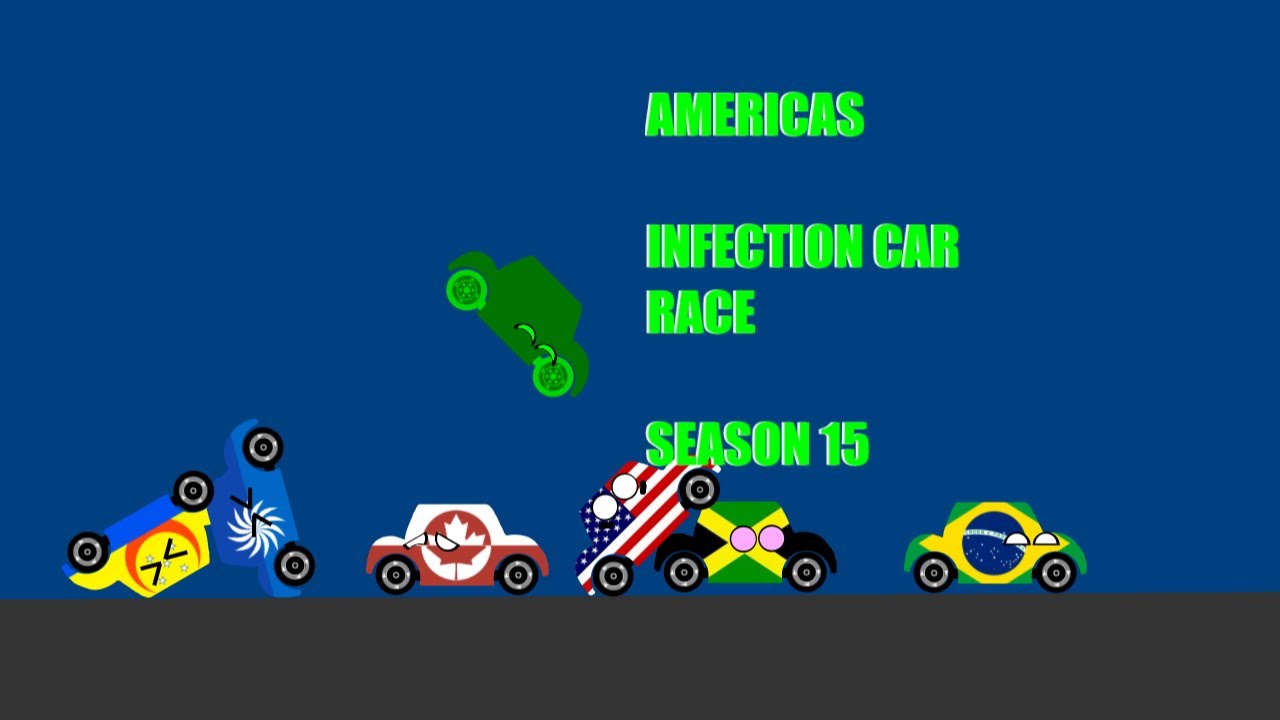 Americas Infection Car Race | Country Cars | Algodoo | Season 15