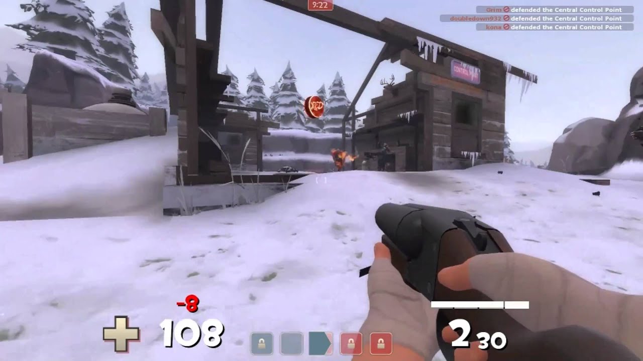 TF2 [HD] - Scouting with the Update Weapons on Coldfront