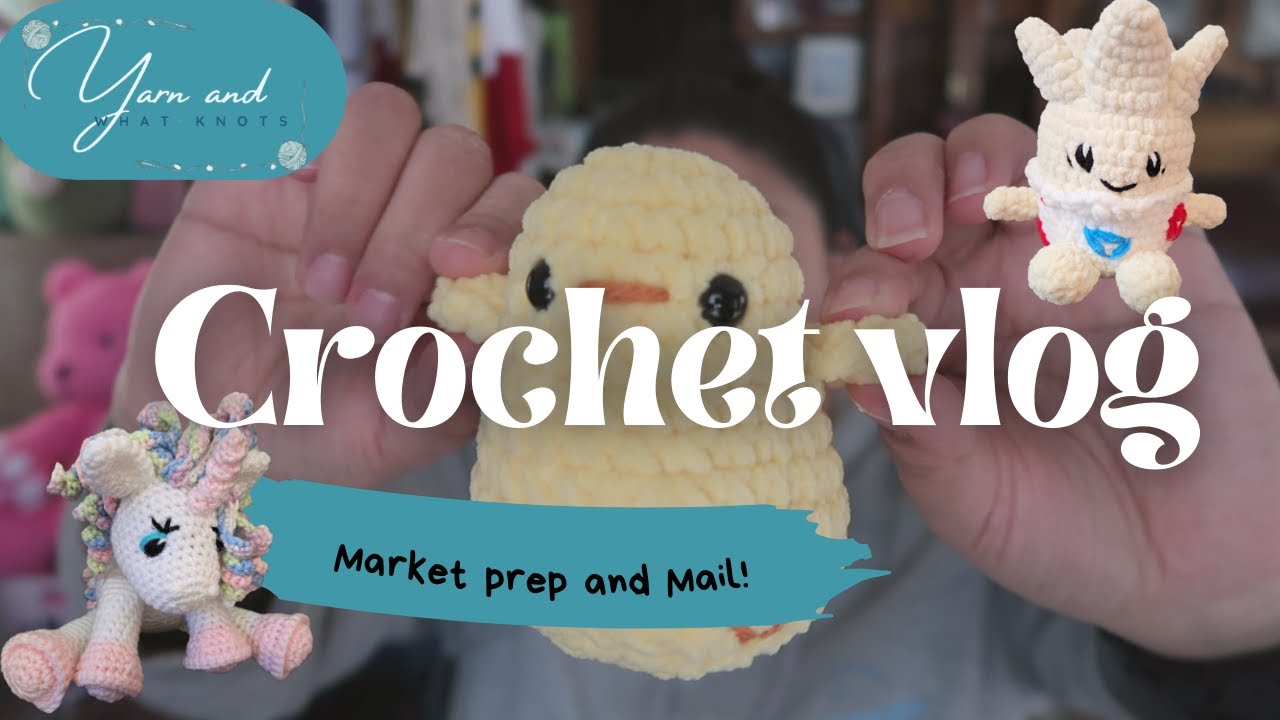 Crochet Vlog| Almost Bazaar Time| Safety eyes in the mail
