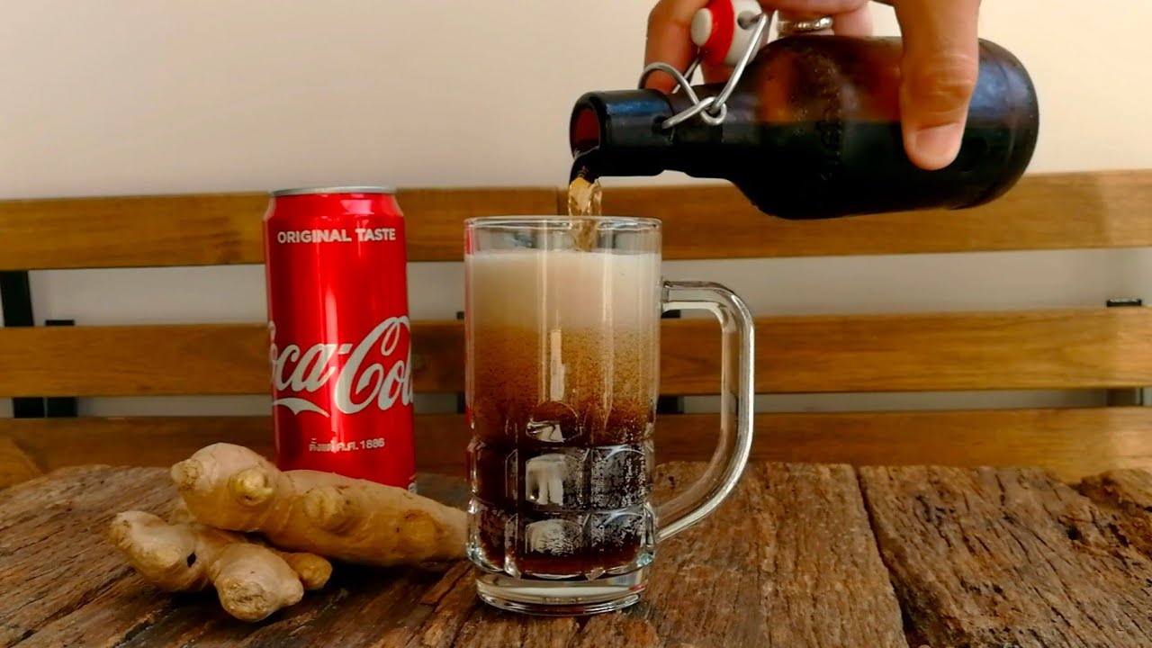 ИМБИРНОЕ ПИВО COCA COLA домашнего приготовления / Как приготовить ИМБИРНОЕ ПИВО с COCA COLA