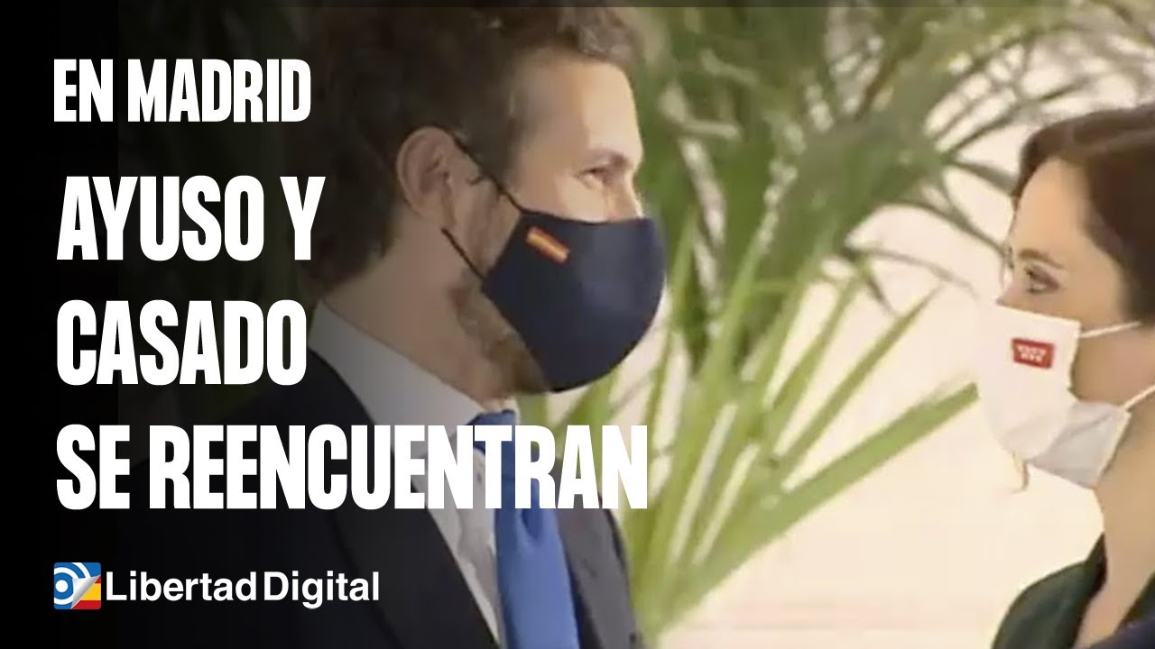 Reencuentro entre  Isabel Díaz Ayuso y Pablo Casado en la presentación del libro de Rajoy