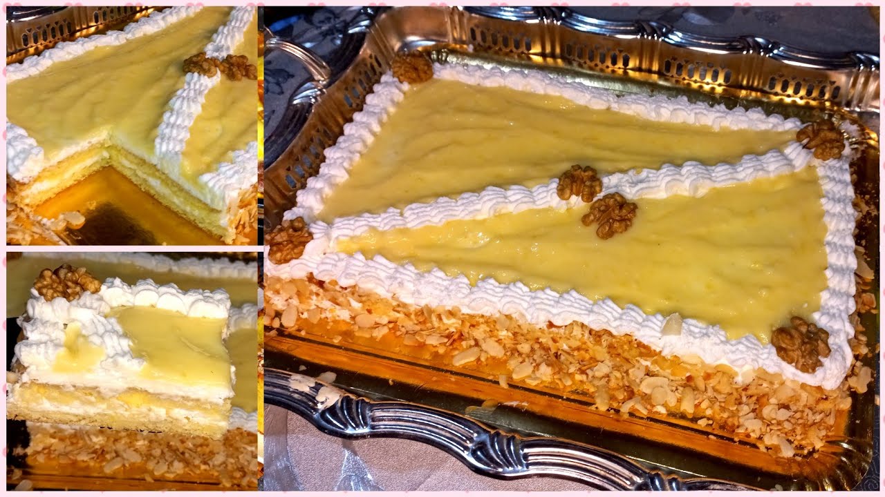 كيكة الطبقات المنعشة بالحامض🍋 سهلة وبدون جيلاتين كاذوب فالفم والمذاق يهببل😋 وجدتها لأمي الغالية روعة