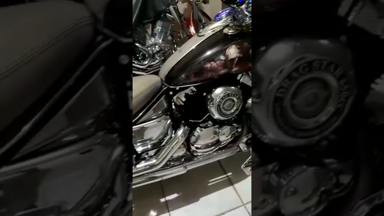 Esquentando o motor da DragStar 650