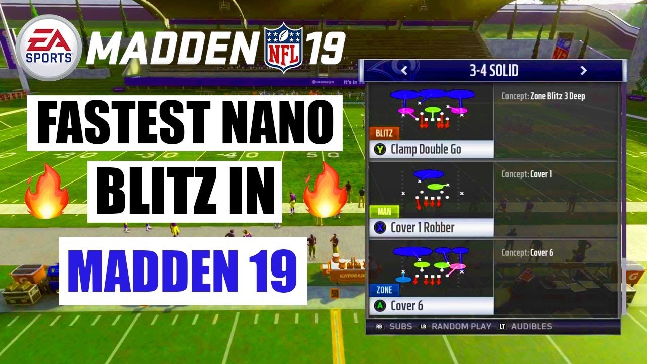 The Fastest Nano Blitz In Madden 19 | Madden 19 Nano Blitz