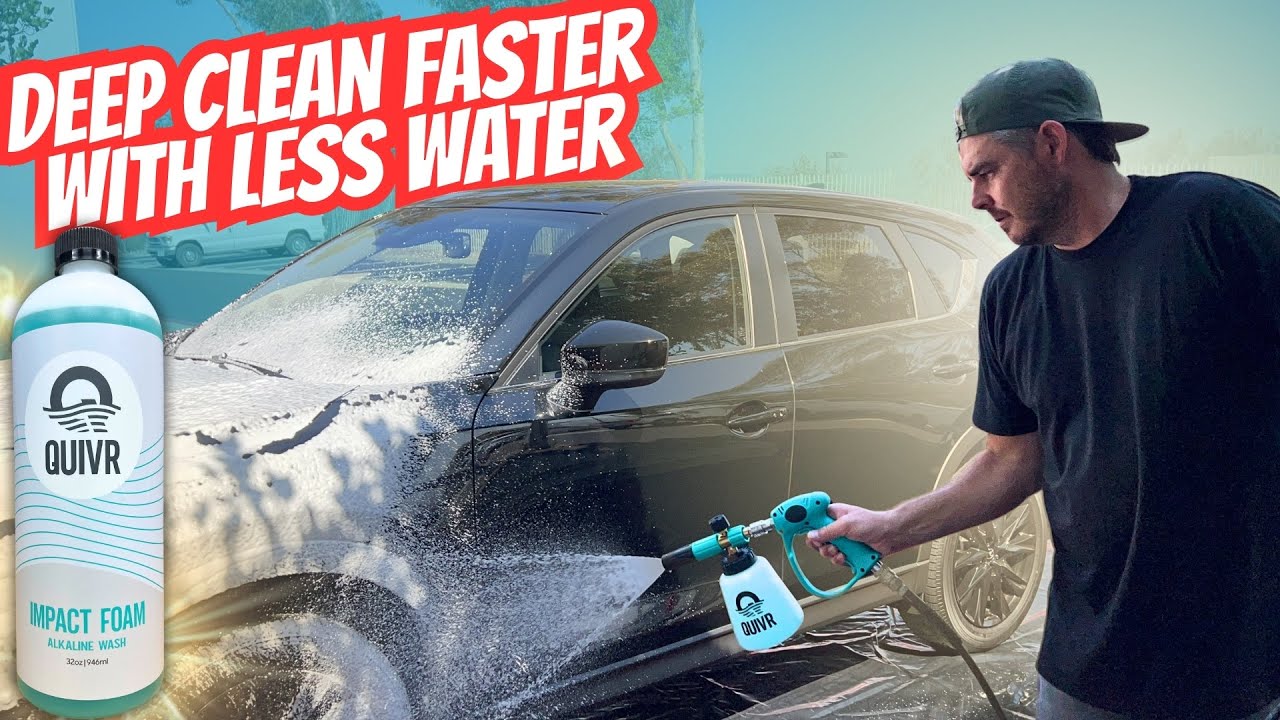 PRE WASH YOUR CAR FASTER AND WITH LESS WATER: Quivr IMPACT FOAM Ph+